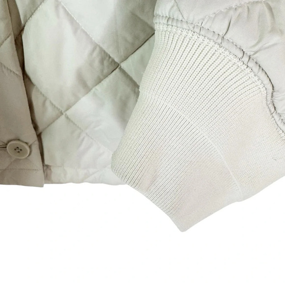 ARITZIA Wilfred Pavant Quilted Jacket Water Repellant Barn Coat Cream Size M - Picture 10 of 16